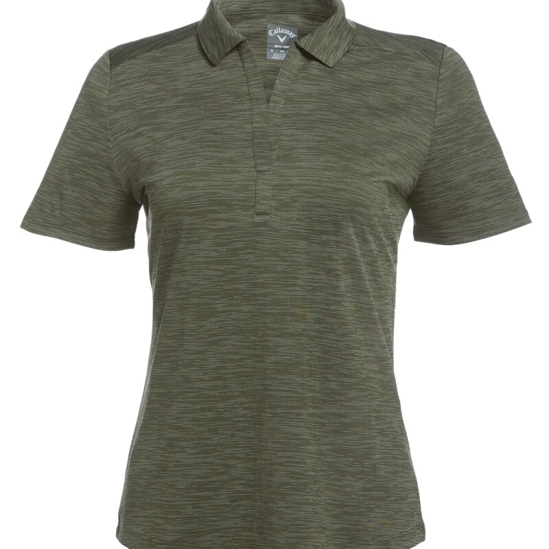 CALLAWAY BROKEN STRIPE TEXTURE LADIES' POLO Thumbnail
