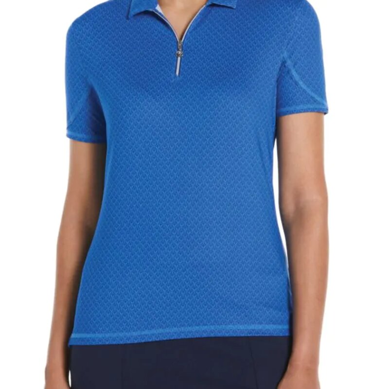 CALLAWAY ALL-OVER STITCHED CHEV LADIES’ POLO Thumbnail