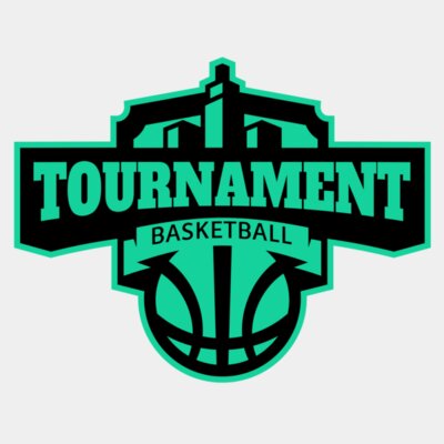 Tournament Basketball logo template Thumbnail
