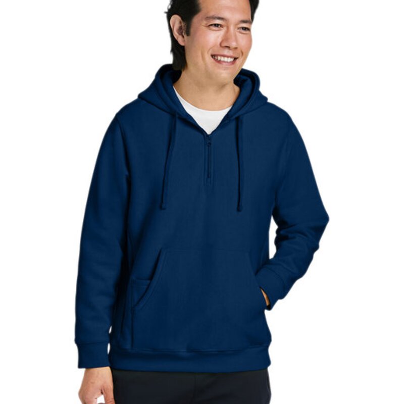 TT97 - Team 365 Unisex Zone HydroSport Heavyweight Quarter-Zip Hooded Sweatshirt Thumbnail