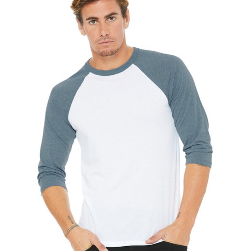 3200 - Bella + Canvas Unisex 3/4-Sleeve Baseball T-Shirt Thumbnail