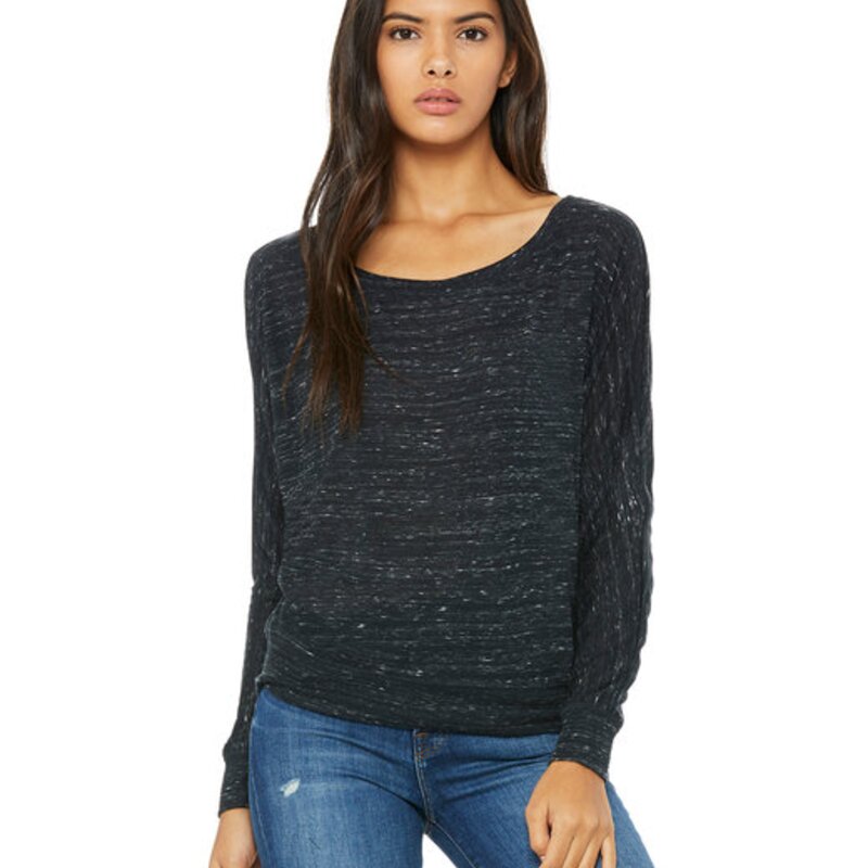 8850 - Bella + Canvas Ladies' Flowy Long-Sleeve Off Shoulder T-Shirt Thumbnail