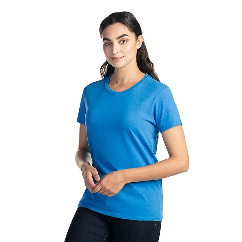 S05611 - Parkour - Ladies RING SPUN Combed Cotton Crewneck T-Shirt Thumbnail