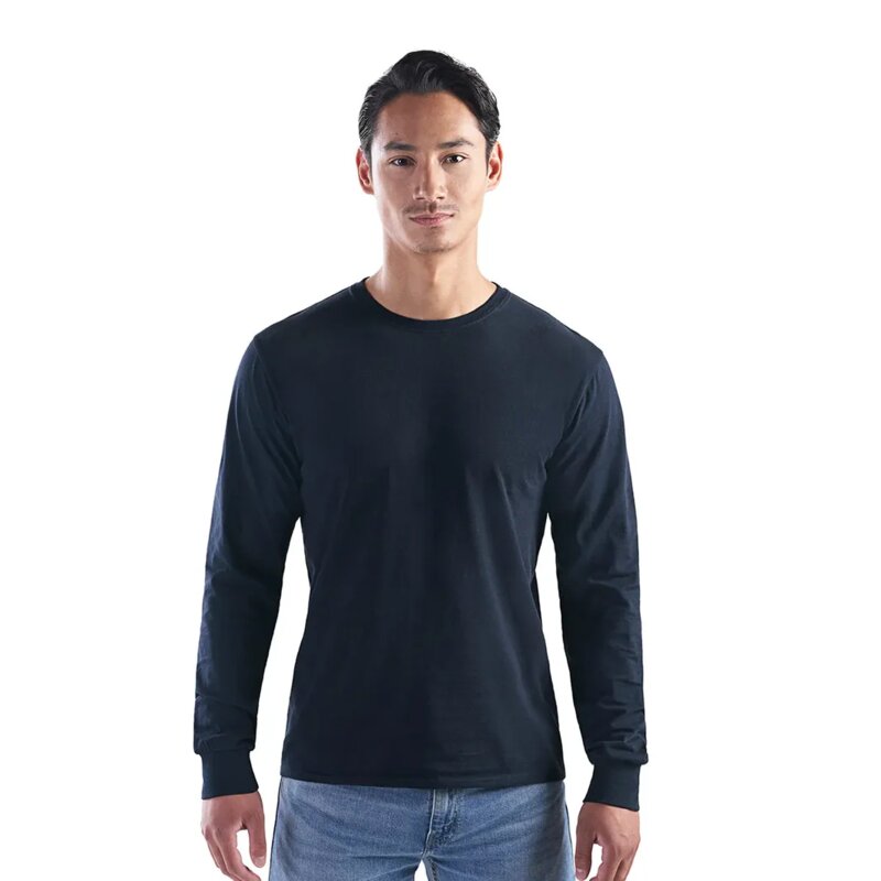 CSW - Breeze - Adult RING SPUN Combed Cotton Long Sleeve Crewneck T-Shirt Thumbnail