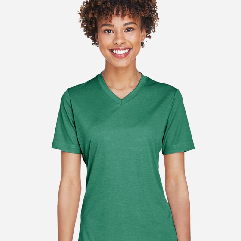 Team 365 Women's Sonic Heather Performance T-Shirt - TT11HW Thumbnail