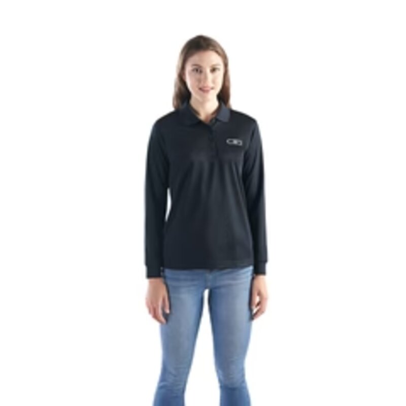 CSW - Birdie - Ladies Long Sleeve Pique Mesh Polo Thumbnail