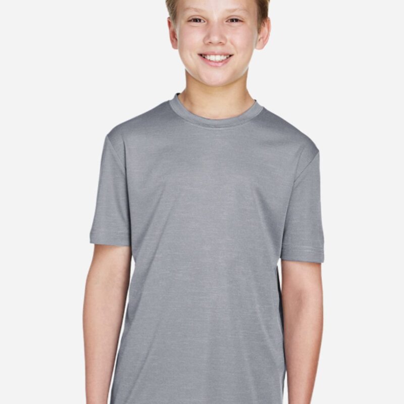Team 365 Youth Sonic Heather Performance T-Shirt - TT11HY Thumbnail