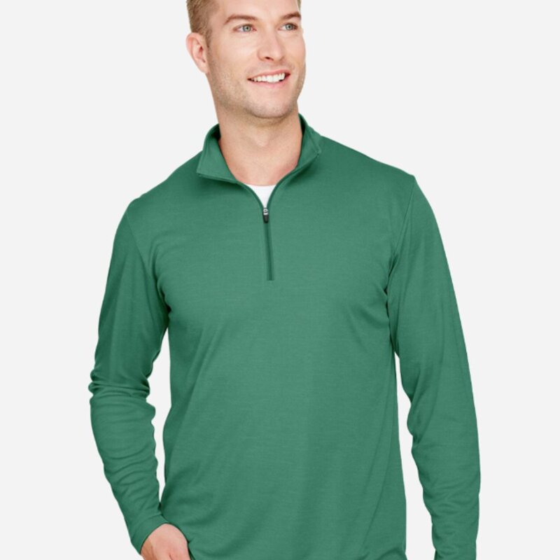 Team 365 Men's Zone Sonic Heather Performance Quarter-Zip Pullover - TT31H Thumbnail
