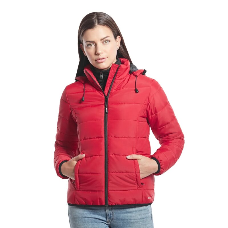CSW - Glacial - Ladies Puffy Jacket with Detachable Hood Thumbnail