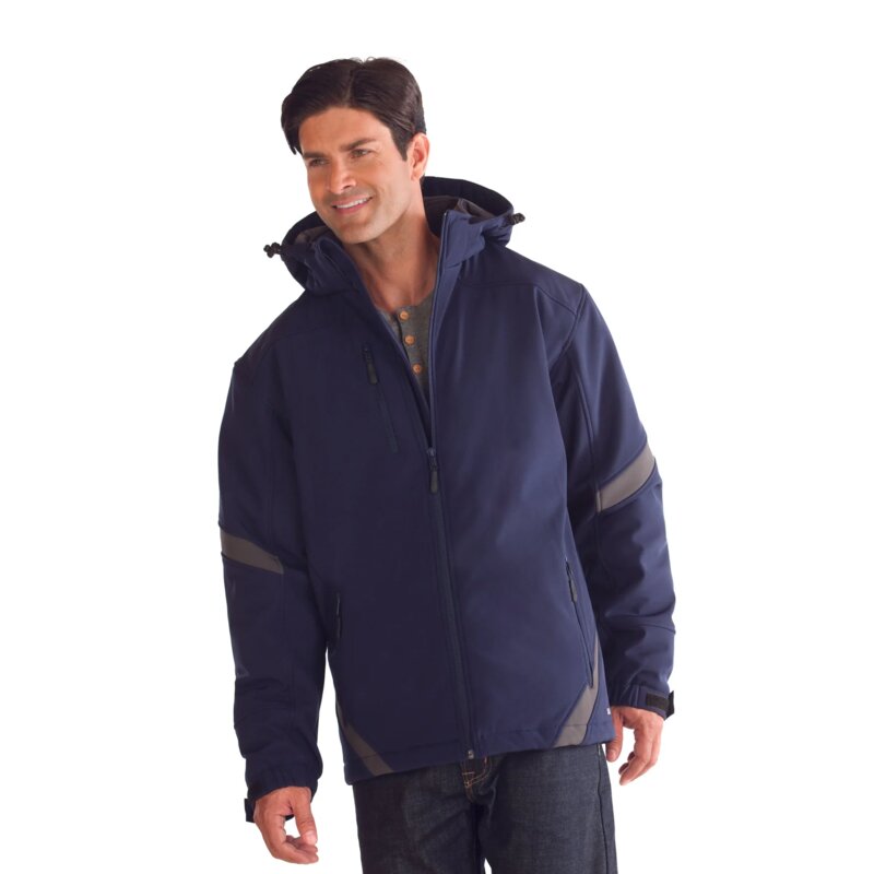 CSW - Typhoon - Men's Insulated Softshell Jacket w/ Detachable Hood Thumbnail