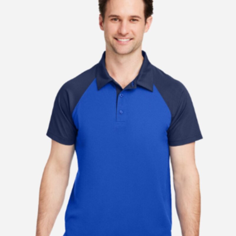 Team 365 Men's Command Snag-Protection Colorblock Polo - TT21C Thumbnail