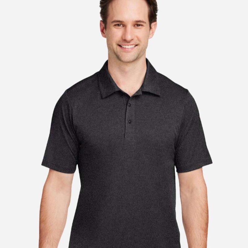 Team 365 Men's Zone Sonic Heather Performance Polo - TT51H Thumbnail