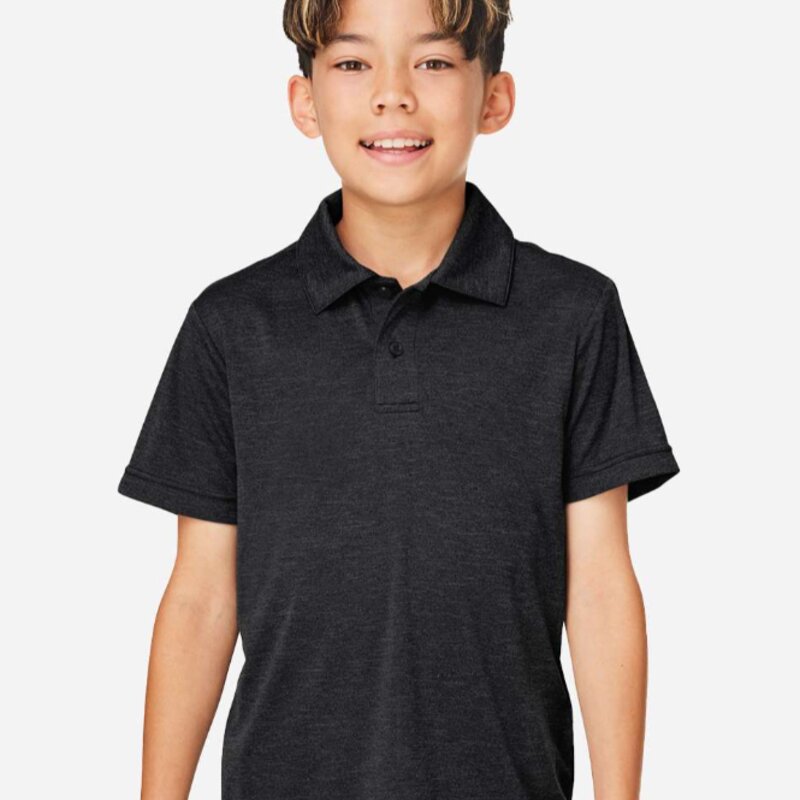 Team 365 Youth Zone Sonic Heather Performance Polo - TT51HY Thumbnail