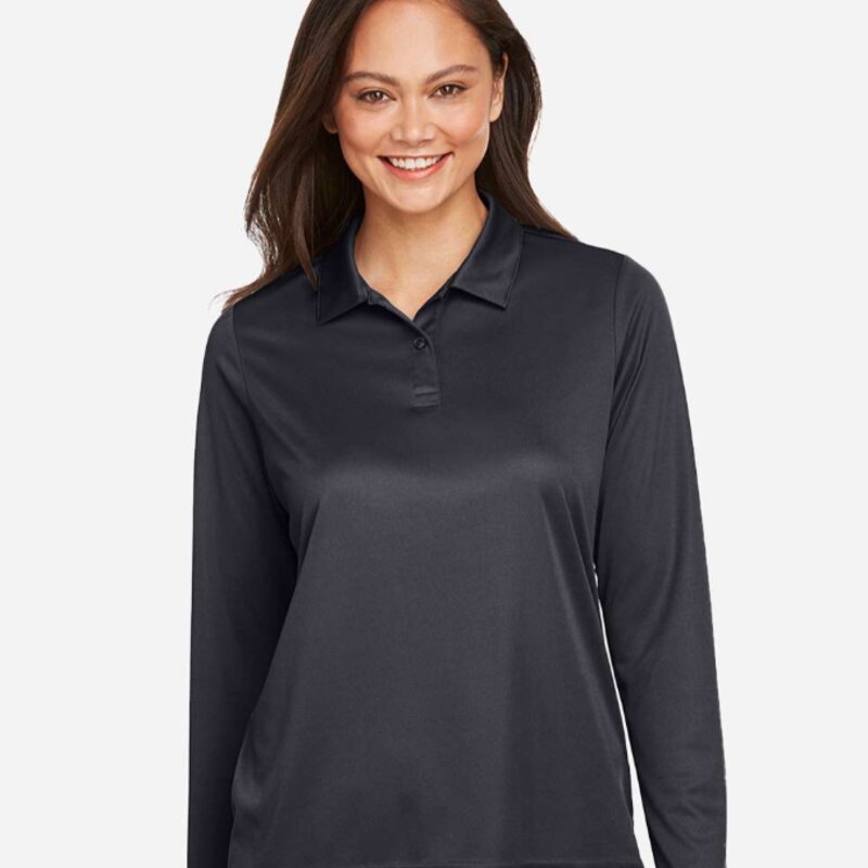 Team 365 Women's Zone Performance Long Sleeve Polo - TT51LW Thumbnail