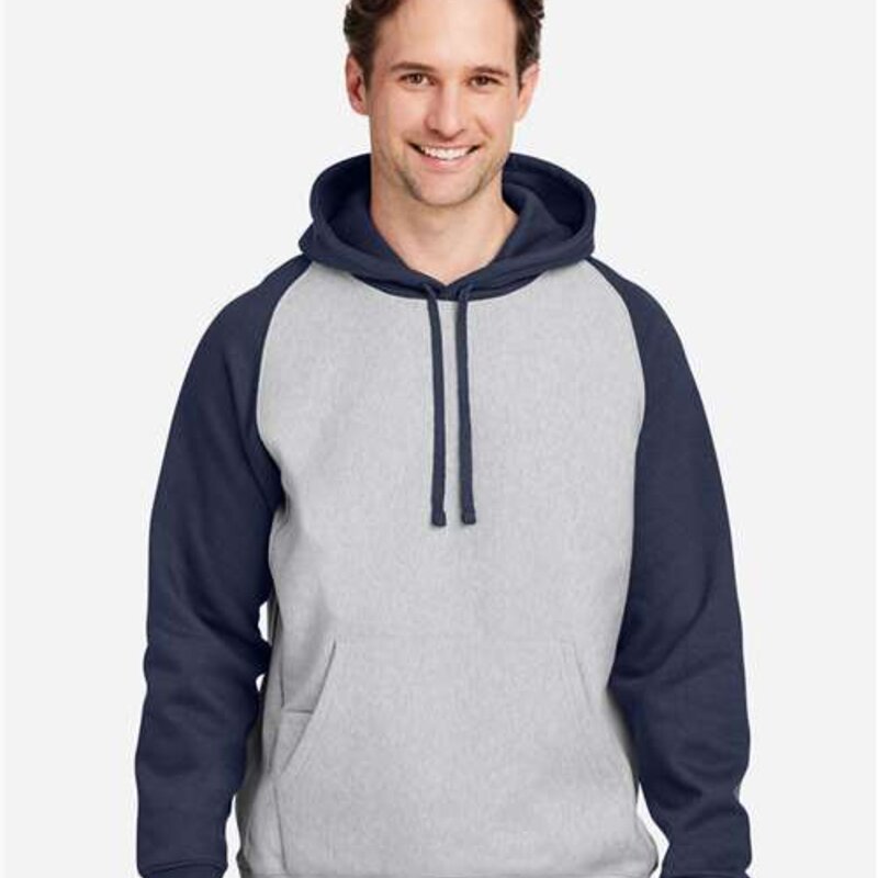 Team 365 Unisex Zone HydroSport™ Heavyweight Colorblock Hooded Sweatshirt - TT96CB Thumbnail