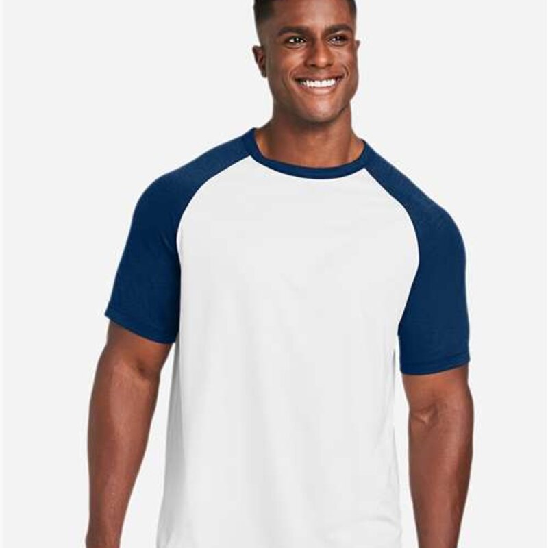 Team 365 Unisex Zone Colorblock Raglan T-Shirt - TT62 Thumbnail