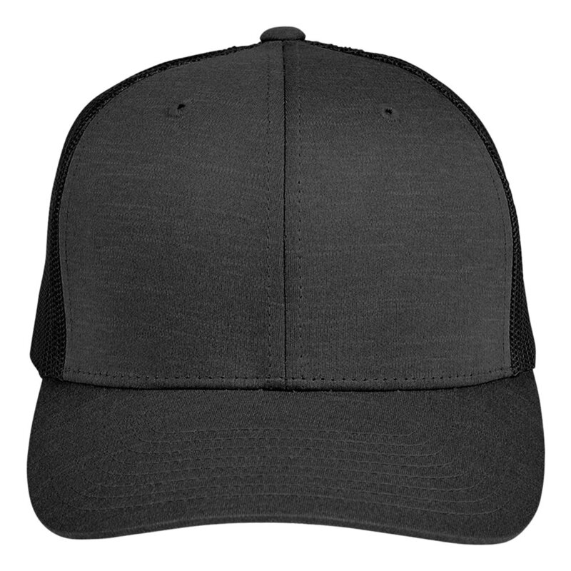 Team 365 Youth Zone Sonic Heather Trucker Cap - TT802Y Thumbnail