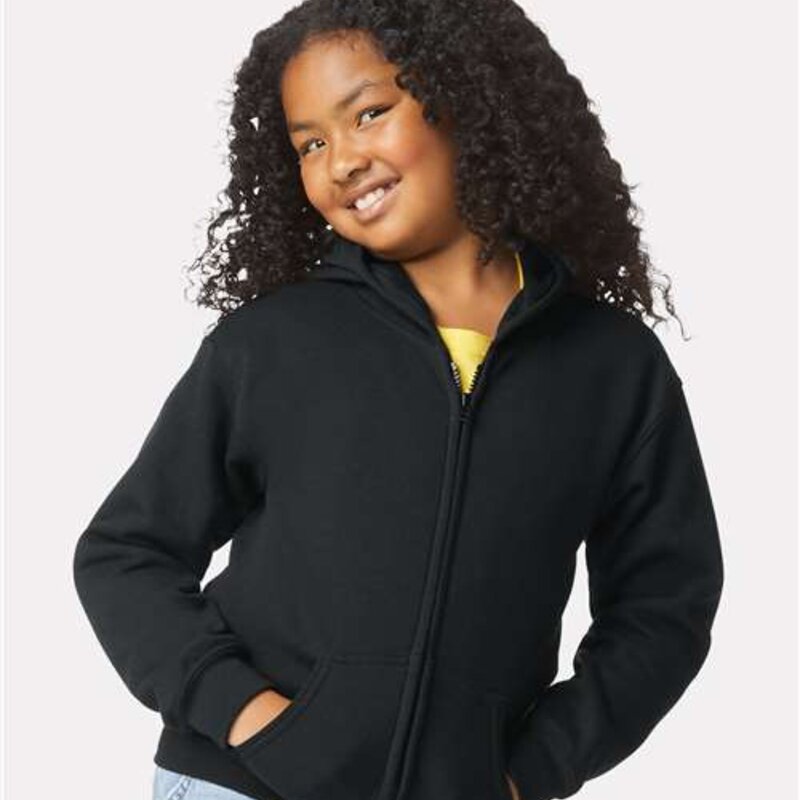Gildan Youth Heavy Blend™ Full-Zip Hooded Sweatshirt - 18600B Thumbnail