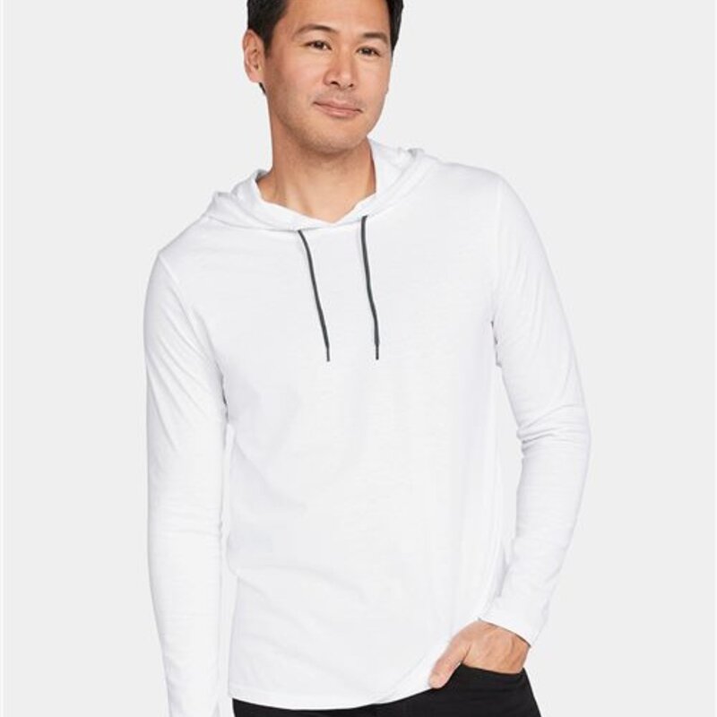 Gildan Unisex Softstyle® Lightweight Hooded Long Sleeve T-Shirt - 987 Thumbnail