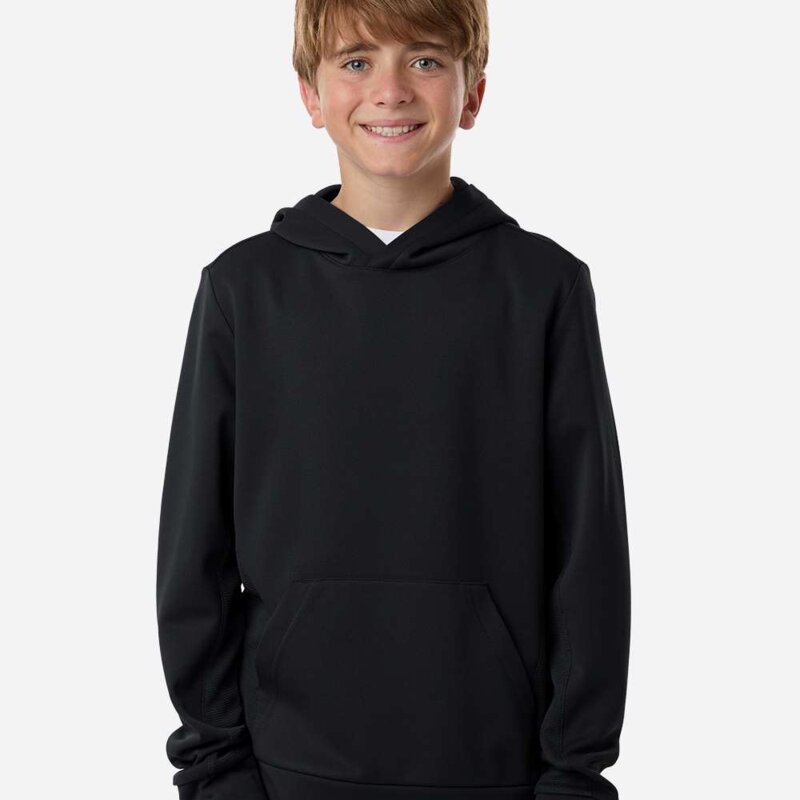 Team 365 Youth Squad Hooded Tech Fleece Pullover - TT400Y Thumbnail
