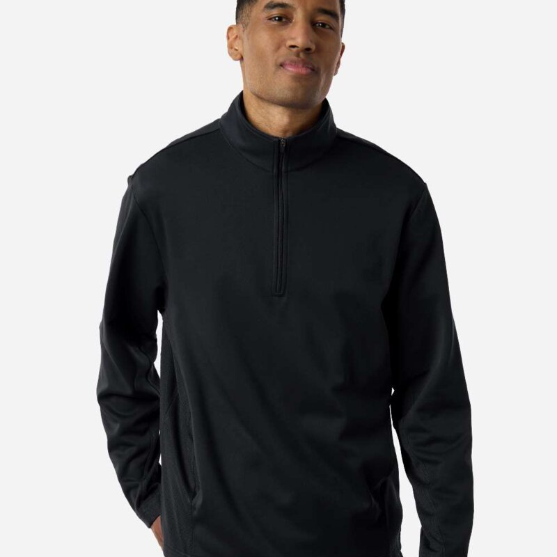 Team 365 Unisex Squad Cadet Quarter-Zip Tech Fleece Pullover - TT401 Thumbnail