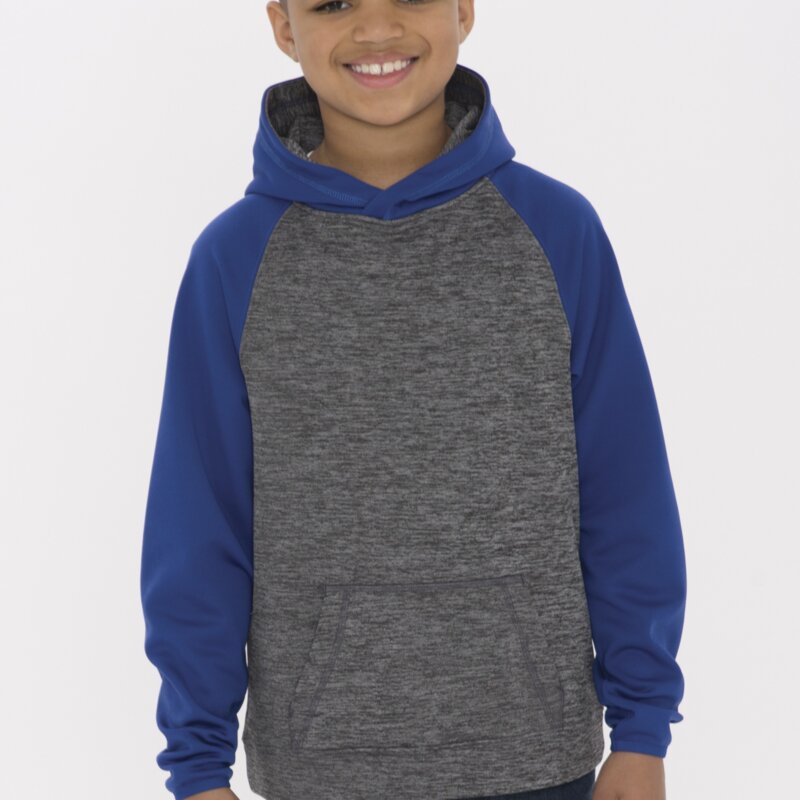 ATC™ DYNAMIC HEATHER FLEECE TWO TONE YOUTH HOODIE. Thumbnail