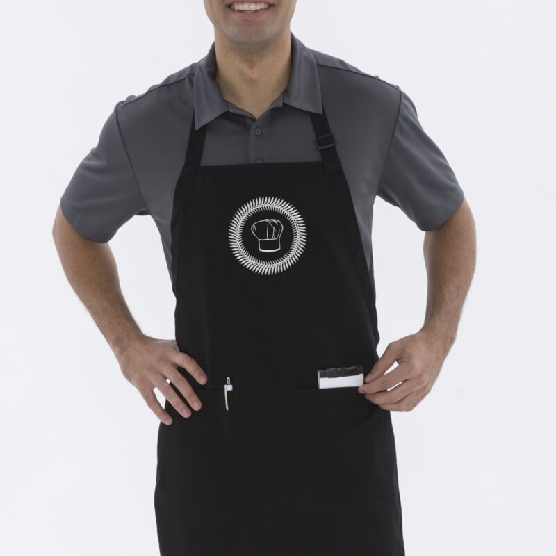 A100 -  ATC PREMIUM COTTON FULL LENGTH APRON WITH POCKETS Thumbnail