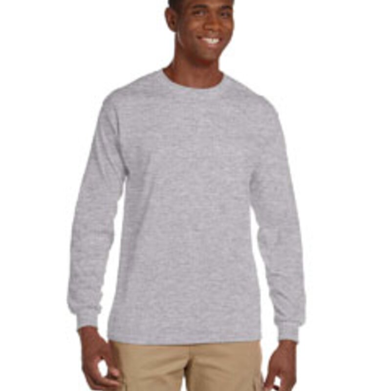 G241 - Gildan Adult Ultra Cotton Long-Sleeve Pocket T-Shirt Thumbnail