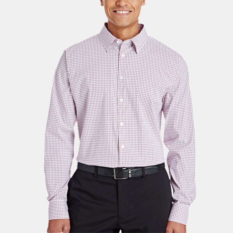 DG540 - Devon & Jones CrownLux Performance™ Men's Micro Windowpane Shirt Thumbnail