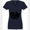 N6480 - Next Level Ladies' Sueded V-Neck T-Shirt Thumbnail