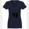 N6480 - Next Level Ladies' Sueded V-Neck T-Shirt Thumbnail