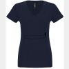 N6480 - Next Level Ladies' Sueded V-Neck T-Shirt Thumbnail