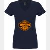 N6480 - Next Level Ladies' Sueded V-Neck T-Shirt Thumbnail