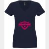 N6480 - Next Level Ladies' Sueded V-Neck T-Shirt Thumbnail