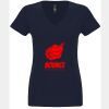 N6480 - Next Level Ladies' Sueded V-Neck T-Shirt Thumbnail